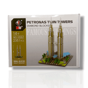 BLOQUES ARMABLES DE LAS TORRES GEMELAS PETRONAS MALASIA DE  2351 PCS🇲🇾